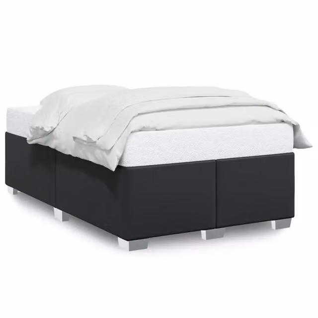 Letto matrimoniale | Letto per adulti | Giroletto Nero 120x200 cm in Similpelle