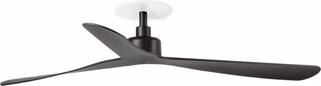 ROCKER RECESSED L Ventilatore da soffitto nero