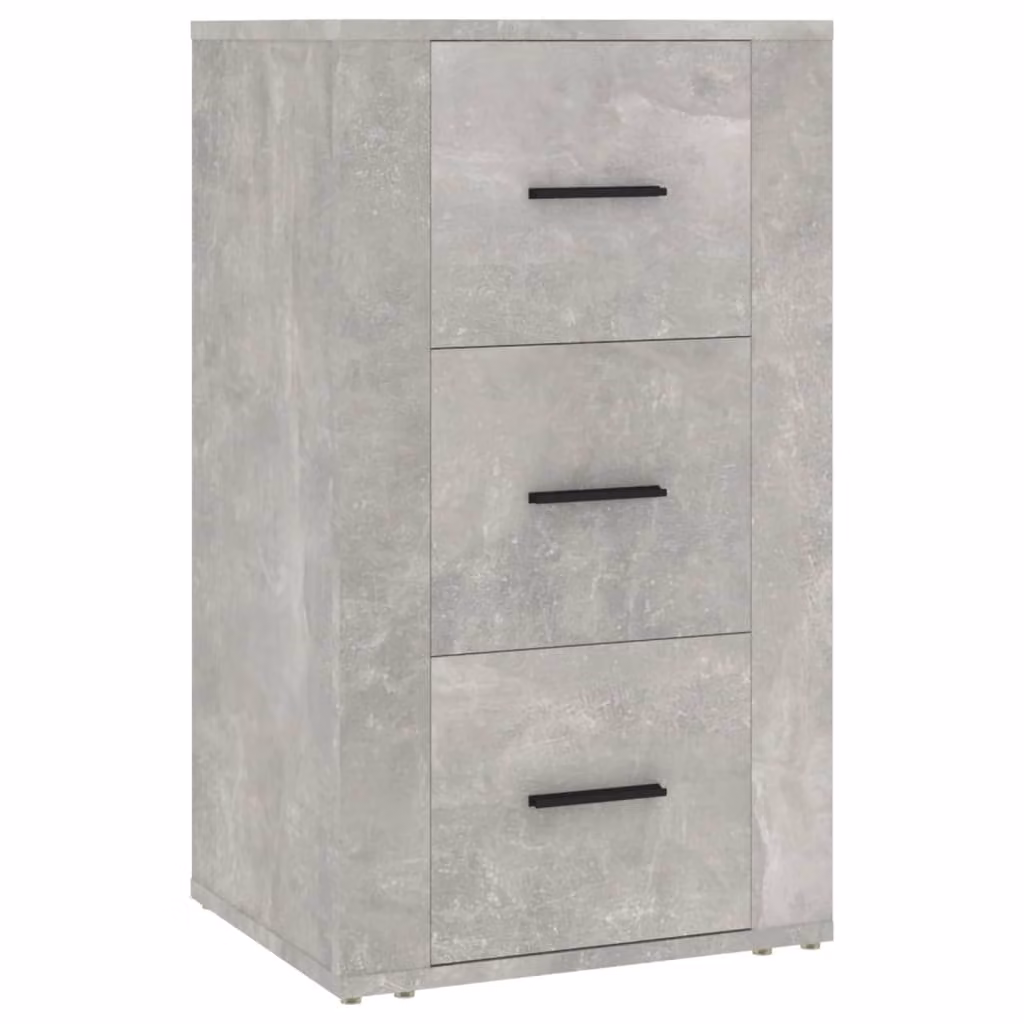 Credenza Grigio Cemento 40x33x70 cm in Legno Multistrato