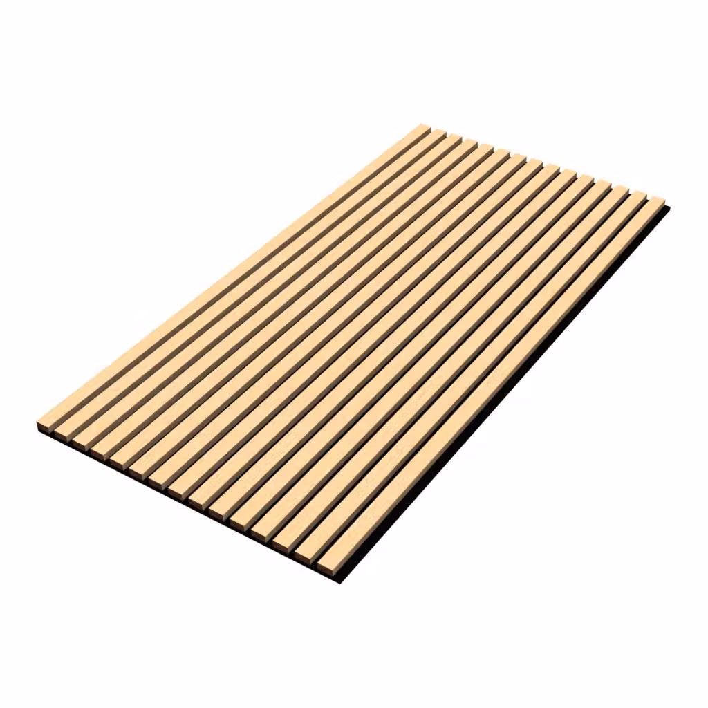 Set di 12 Pannelli Fonoassorbenti Decorativi con Effetto Legno NEU.HOLZ, Colore Marrone e Beige, L: 60 cm, H: 60 cm, P: 2,1 cm – 2