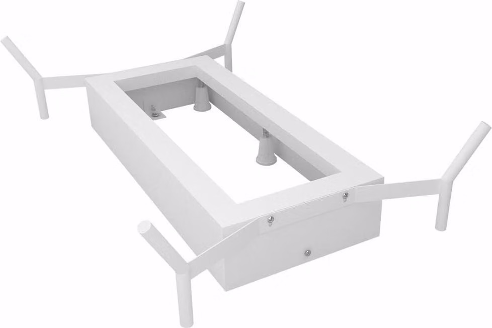 Telaio da bagno REDUTA 171x81 cm, bianco opaco