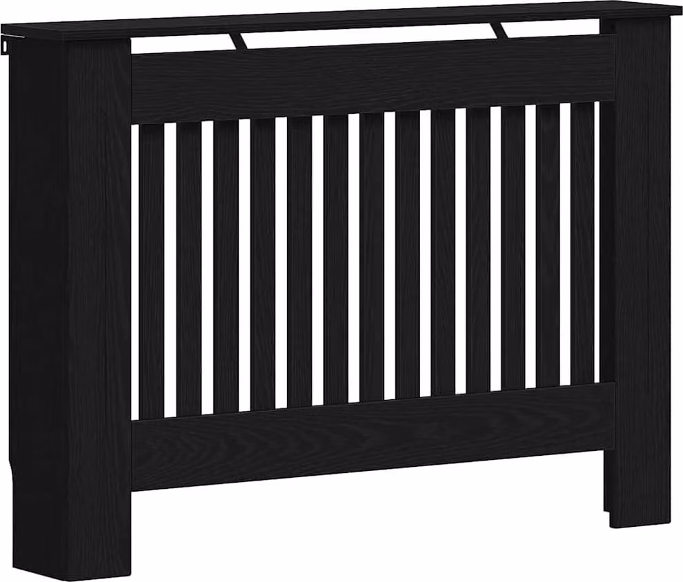 Copertura per radiatori Rovere Nero 112 x 19 x 81,5 cm