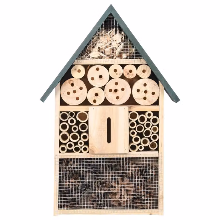 vidaXL Alberghetto per insetti 31x10x48 cm in legno di abete