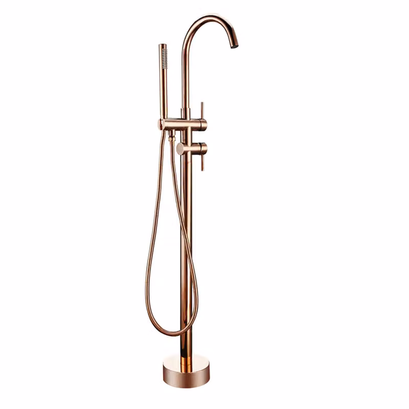 KRAN miscelatore per vasca da bagno retrò in ottone dorato RANEA