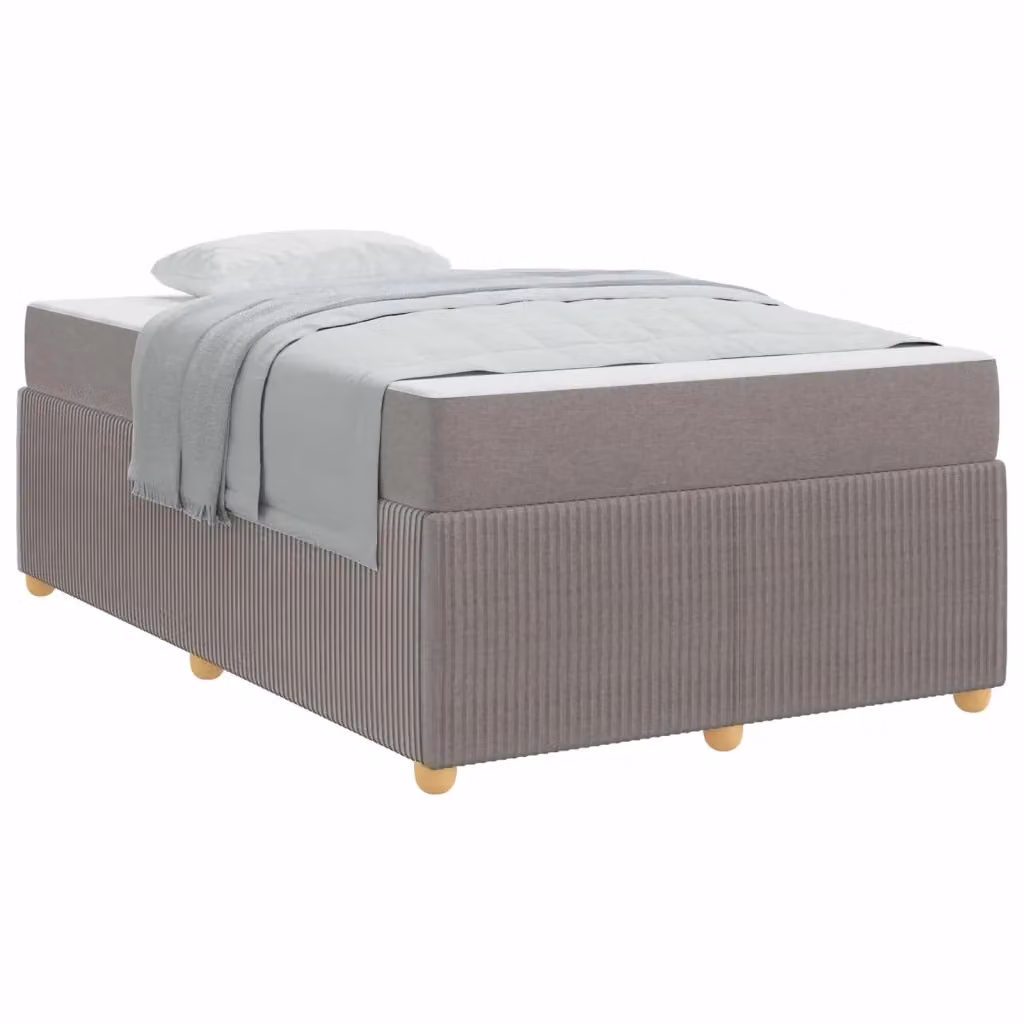 Struttura del letto imbottita vidaXL Talpa in tessuto beige o grigio L/P: 120 x 200 cm – 2