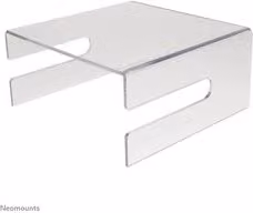 Supporto per monitor e TV da scrivania Neomounts Rialzo Clear trasparente, portata massima 25 kg
