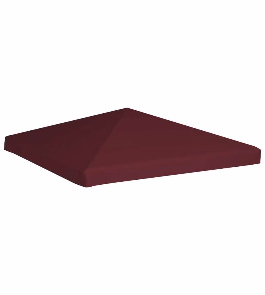 Copertura Superiore per Gazebo 310g/m² 3x3m Bordeaux