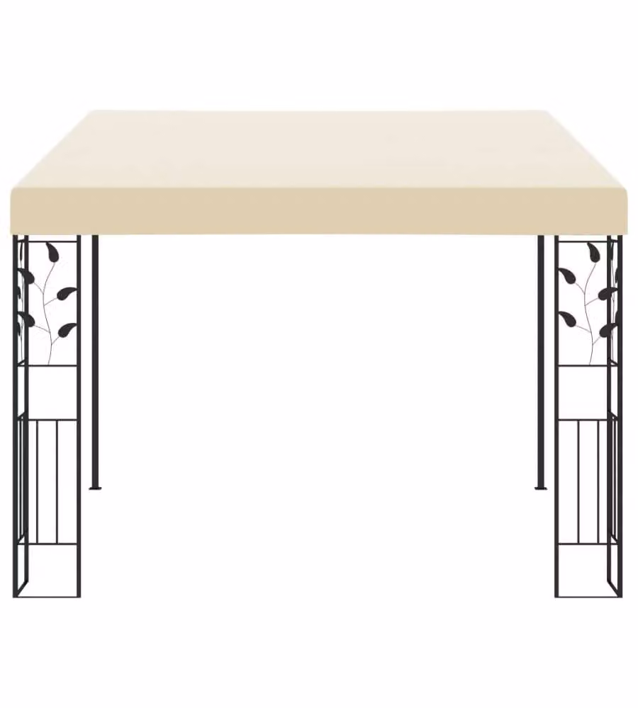 Gazebo a Parete 3x3x2,5 m Crema