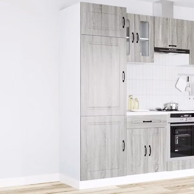 Armadio da Cucina Kalmar Grigio Sonoma in Legno Multistrato 853633