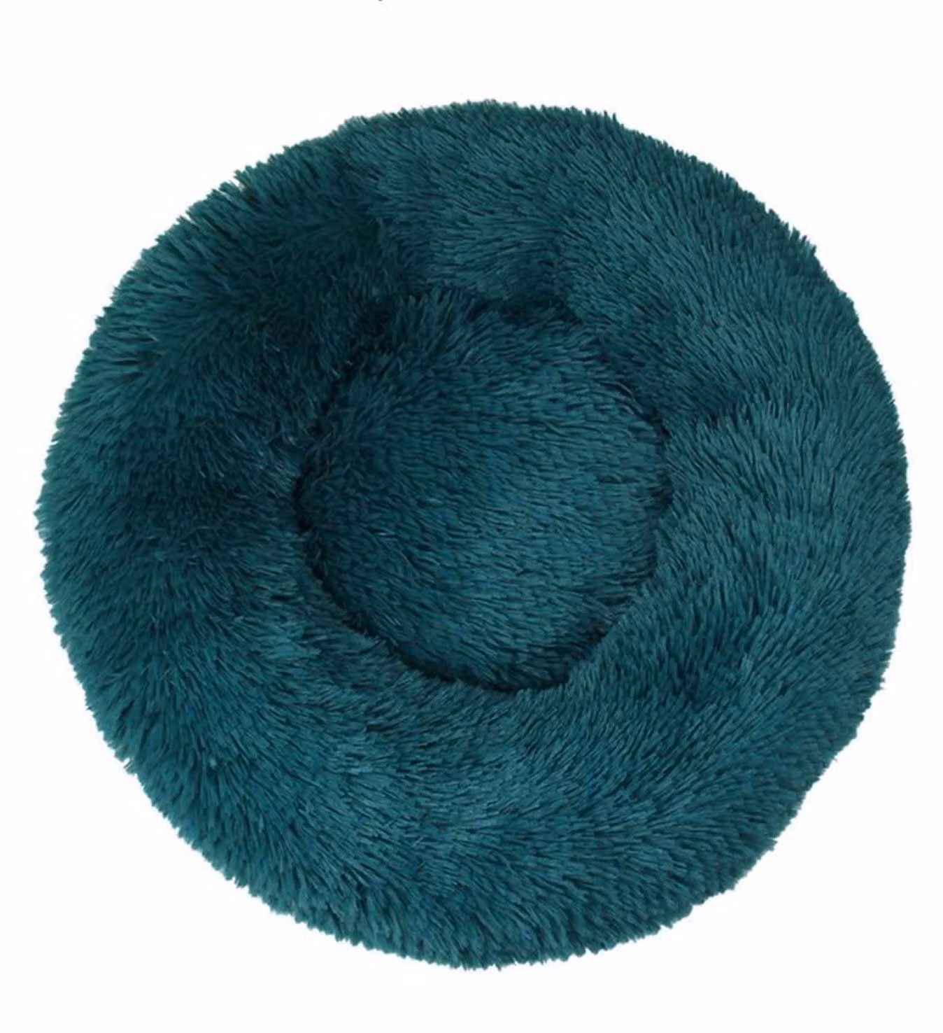Cuccia per cani, cuccia per gatti, forma a ciambella, in peluche, rotonda, 90 cm, color verde lime