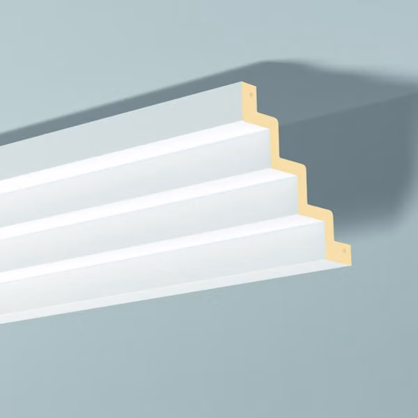 Modanatura del soffitto NMC Z51 ARSTYL Noel Marquet Battiscopa decorativo Battiscopa decorativo moderno bianco 2 m