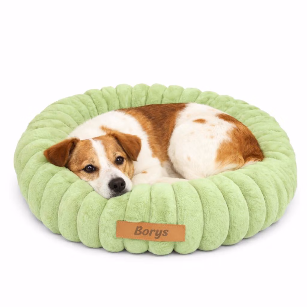 Dogeste Donut cuccia per cane 60 cm rotonda, cuscino morbido e soffice, lavabile, fondo antiscivolo