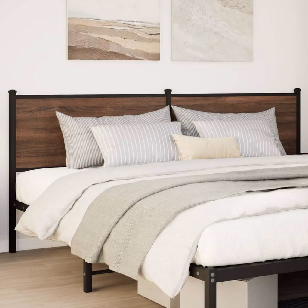 vidaXL Testiera di Ricambio Rovere Marrone 200 cm Legno Multistrato