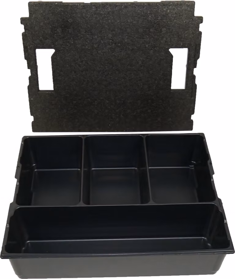 BS Systems inserto per minuteria 4 scomparti incl. inserto per coperchio per L-Boxx 136