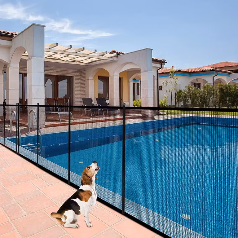 COSTWAY recinzione per piscina a prova di bambino per piscina giardino 360x125cm