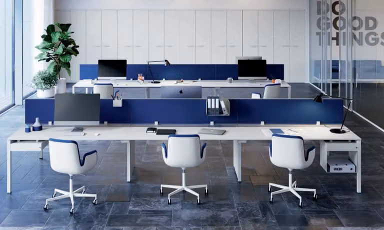 Arbeitstisch Counter 6 Personen Bürotisch Arbeitszimmer Büromöbel Tisch Tische