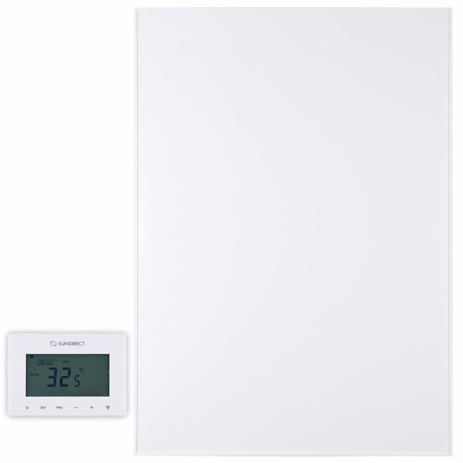 Riscaldamento a infrarossi da 1000 Watt, dimensioni 85x120 cm, in alluminio bianco, con termostato Wi-Fi intelligente