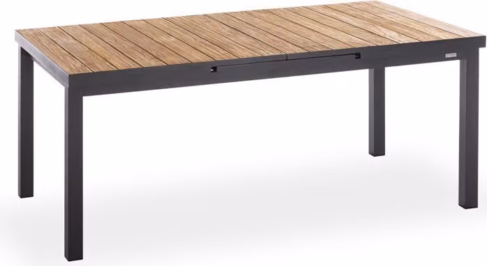 Tavolo allungabile Niehoff Nantes in alluminio/teak 180/240 x 100 cm
