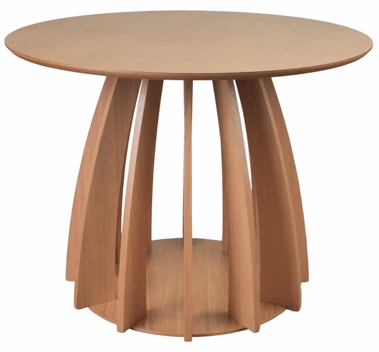 Selsey Diciffy – Tavolo rotondo da pranzo, finitura effetto legno di quercia, diametro 100 cm