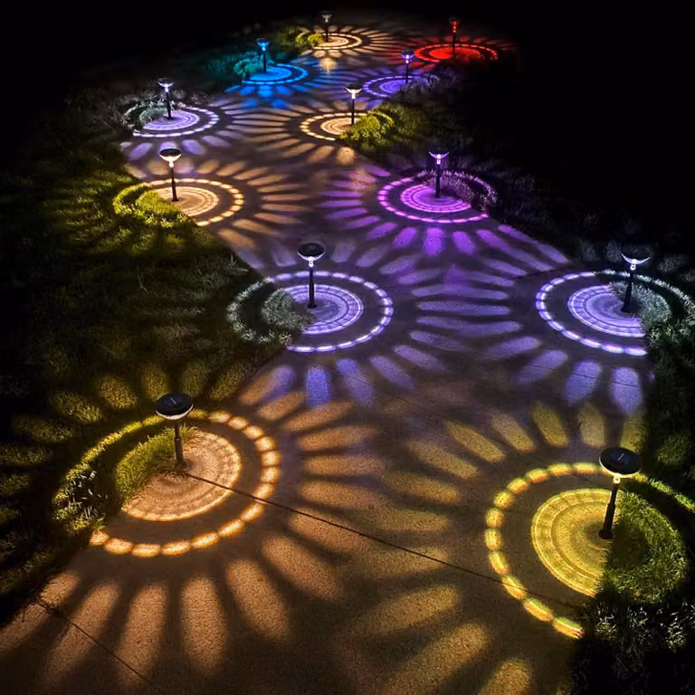 Lampada solare autoadesiva – 1 + 1 LED SMD bianco caldo / RGB – colore nero – 53 x 11,4 cm – confezione da 1 [13015]