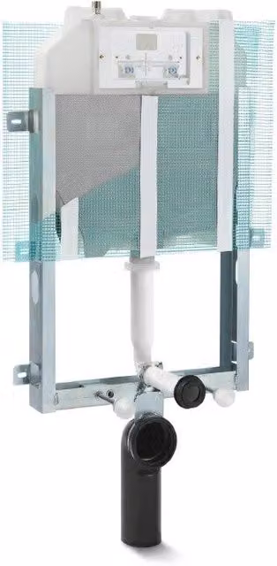 Cassetta da incasso Pucciplast Rapid Eco con risparmio idrico, colore bianco, capacità 6 l