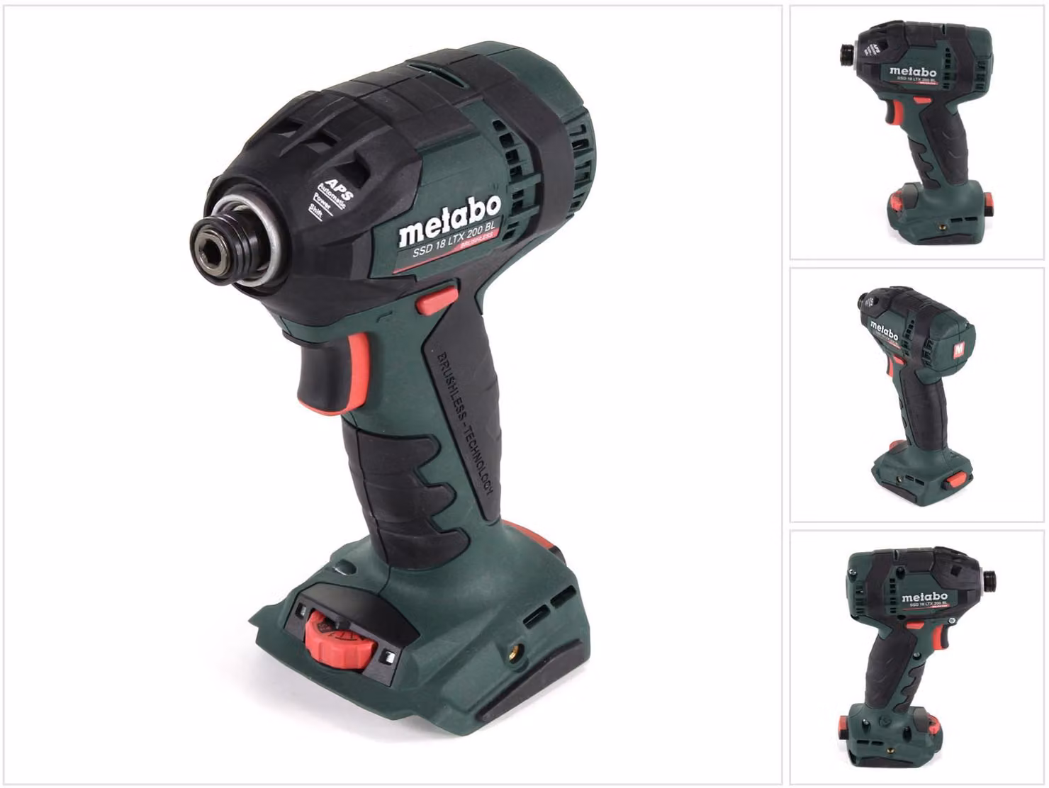 Metabo Akku Schlagschrauber SSD 18 LTX 200 BL ohne Akku, 18 V, Max. M16