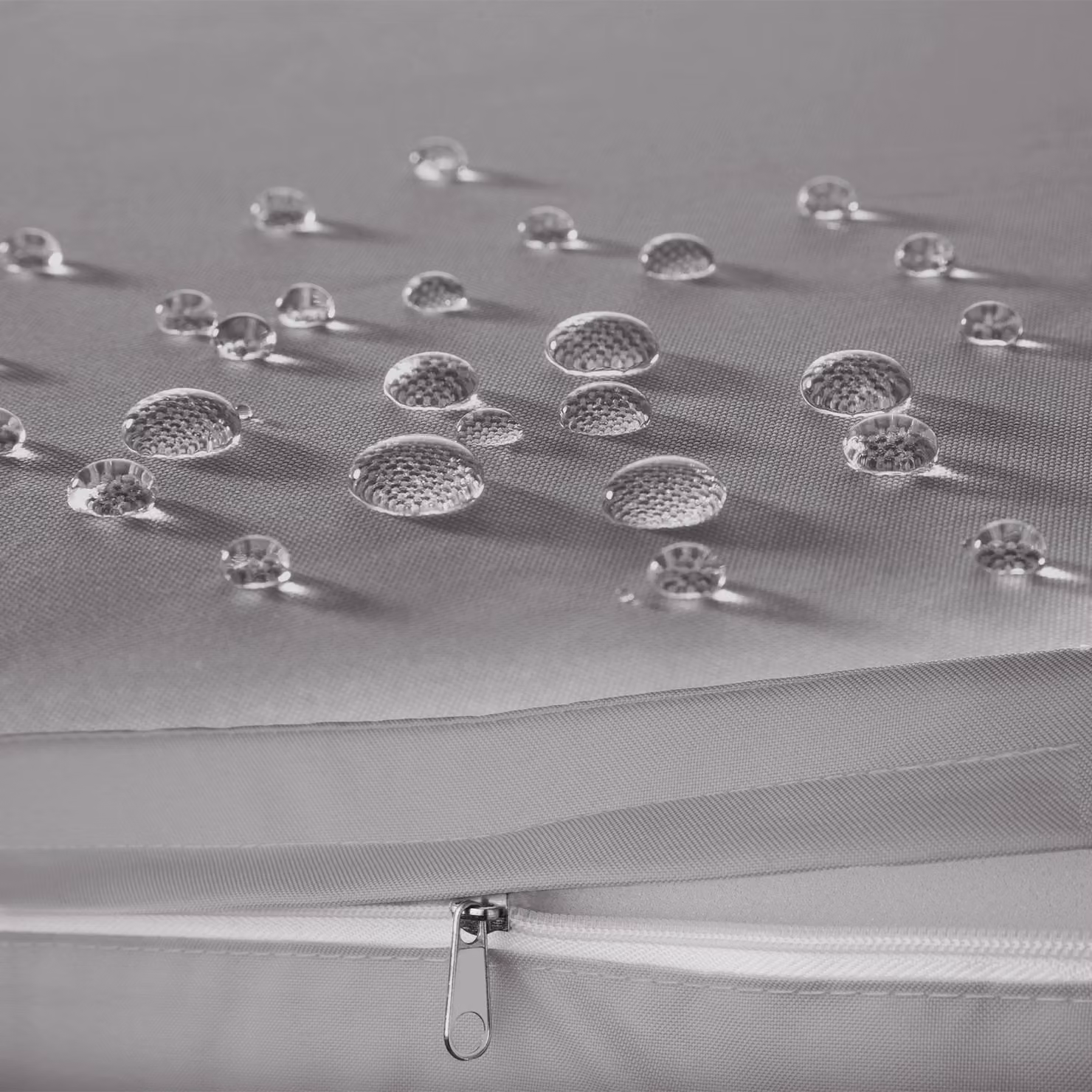 Set da giardino in polyrattan Malaga TecTake GmbH grigio con copertura protettiva