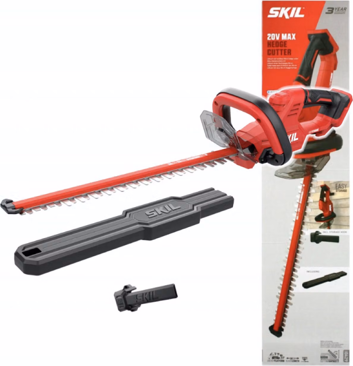 Skil Akku-Heckenschere 0429CA 50 cm „20V Max“ (18V) – Heckenschere