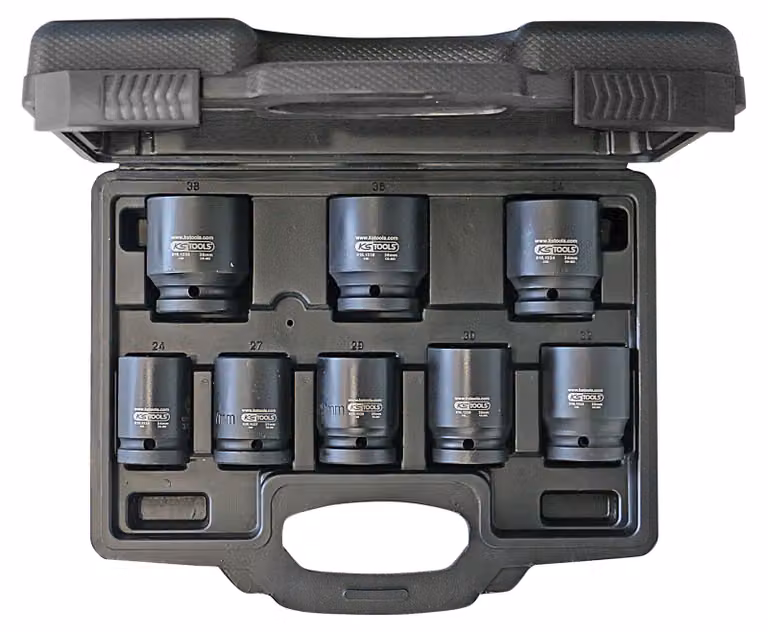 KS TOOLS Set di bussole esagonali da 3/4" 8 pz. corte 24-38 mm - 515.0210