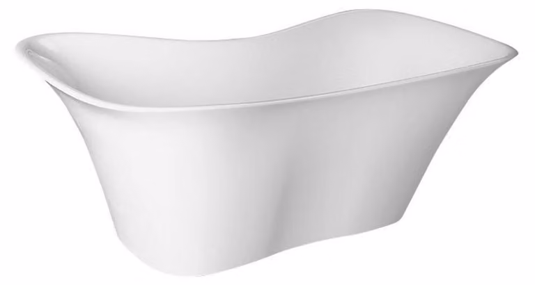 Vasca da bagno autoportante FLORA 180 x 80 x 67 cm, bianco
