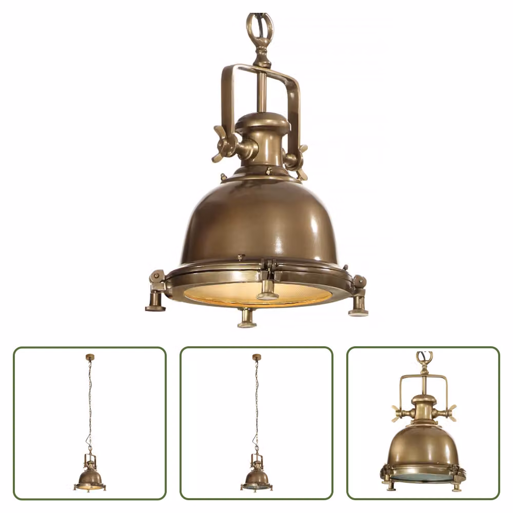 The Living Store Lampada a sospensione 35x35x153 cm Alluminio