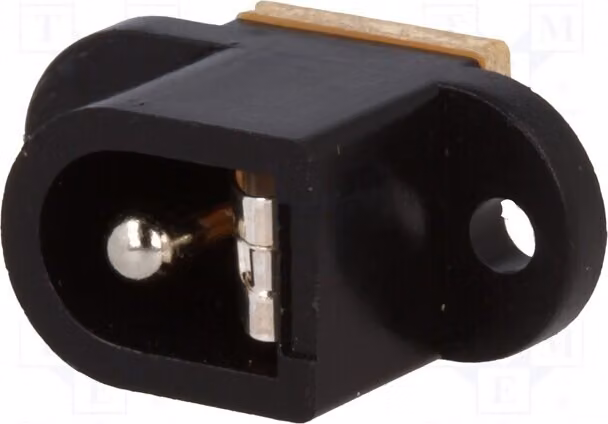 3 connettori femmina da 5,5/2,5 mm per alimentazione DC, compatibili con connettori maschio da 5,5 mm e 2,5 mm, modello FC681493, connettore DC