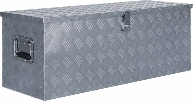 Cassetta in Alluminio 110,5x38,5x40cm Argento