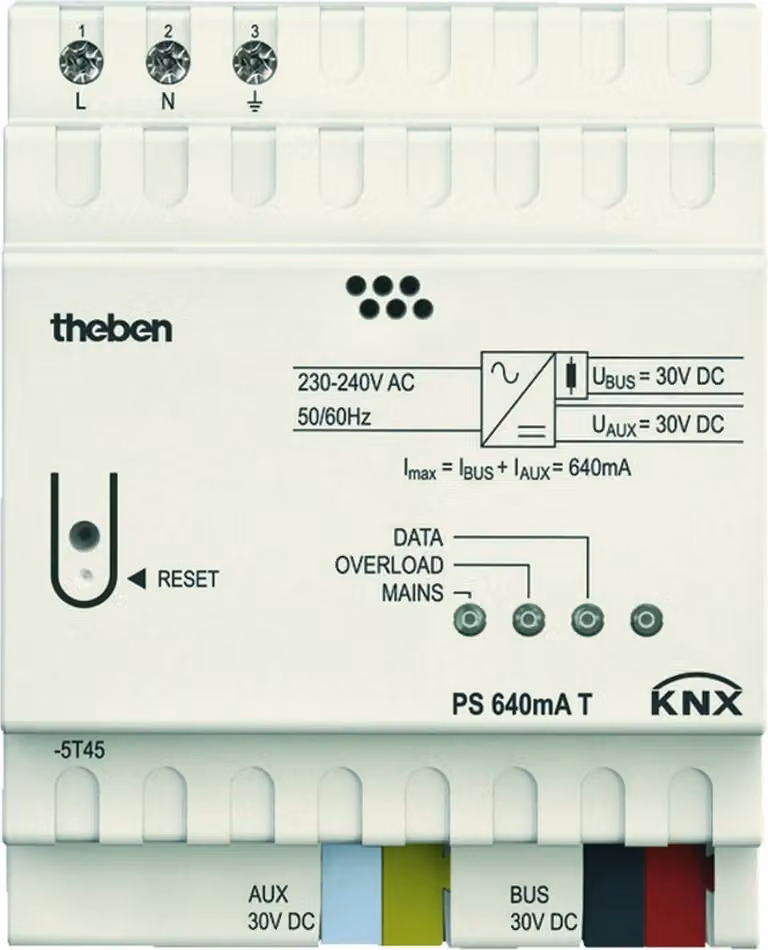 Theben KNX, alimentatore, 640 mA, REG, 1 pezzo.