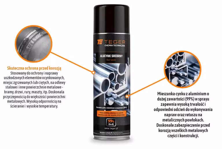 Aluzinksilber, 500 ml / TEGER