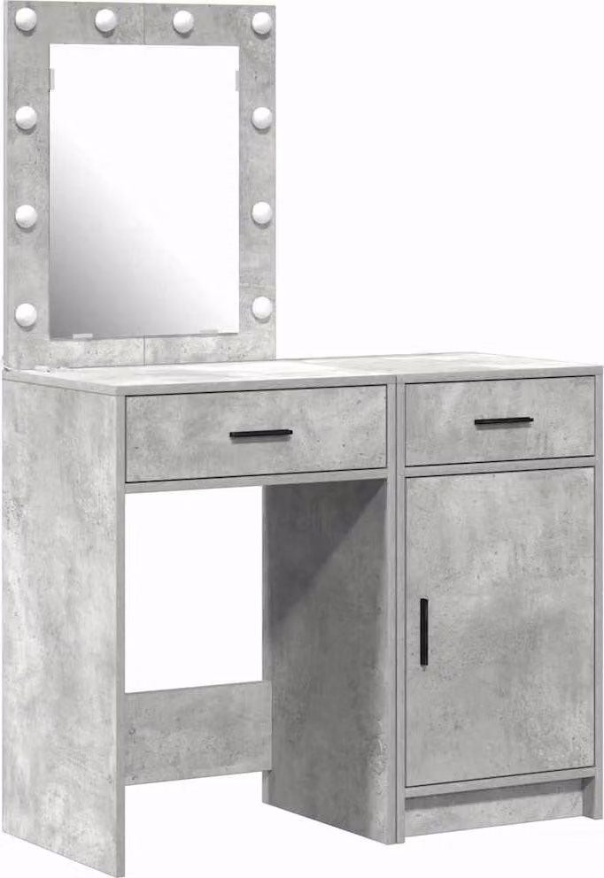 Tavolo da Trucco con cassetto 2 pcs Grigio 50 x 41 x 135 cm