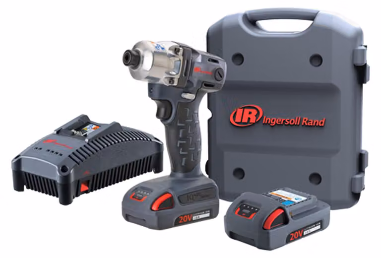 Avvitatore a impatto a batteria Ingersoll Rand W5111-K22-EU, 1/4", 20 V, 2 batterie da 5,0 Ah + caricabatterie