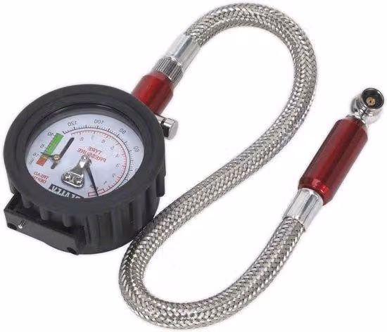 Misuratore di pressione e tensione dei pneumatici per auto - Controllato tramite sistema integrato di misurazione della profondità - 10 mm