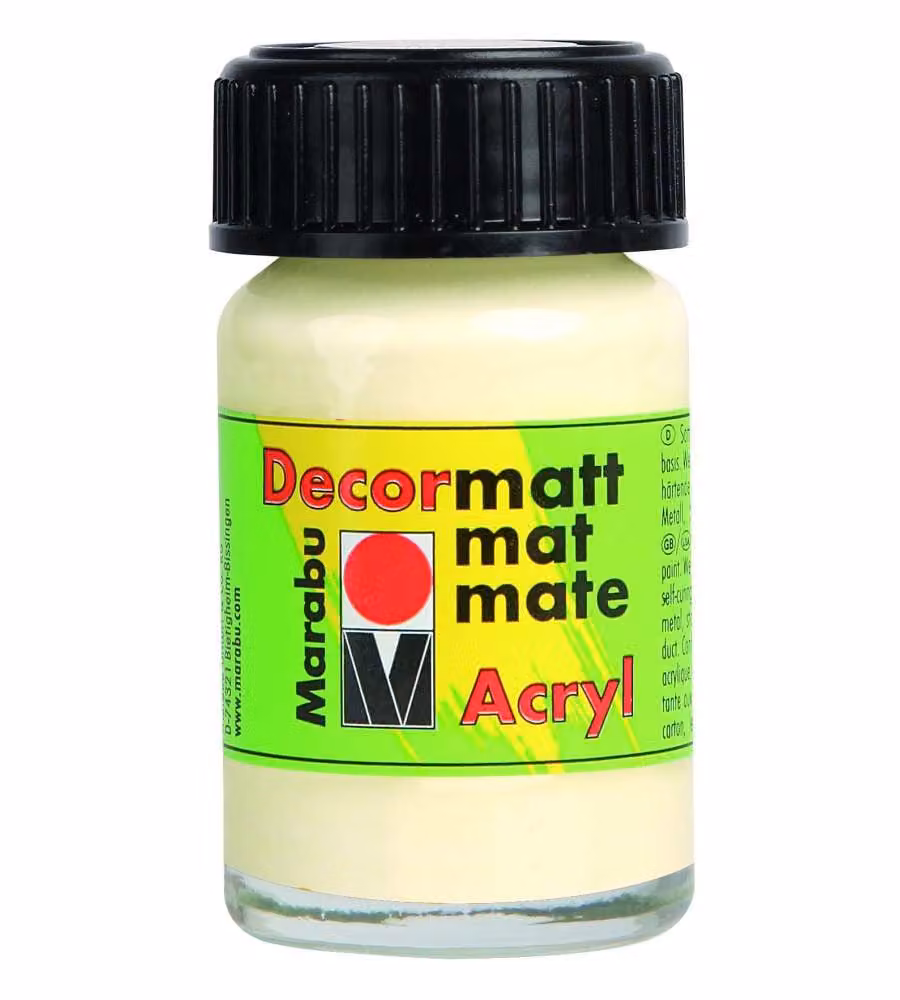 Vernice acrilica Decormatt Acryl Marabu 15 ml Avorio