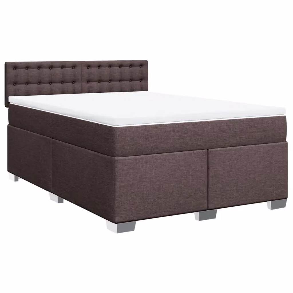 Letto Ibrido con Giroletto a Molle e Materasso vidaXL Marrone e Bianco L/P/H: 140 x 200 x 100,5 cm – 2