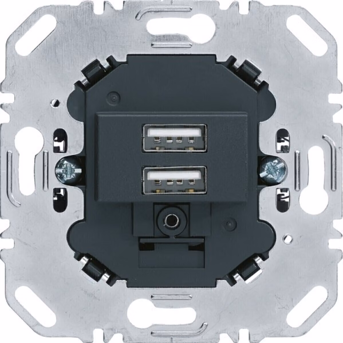 Berker Presa di ricarica USB 230V 2-gang 3A antracite 260205