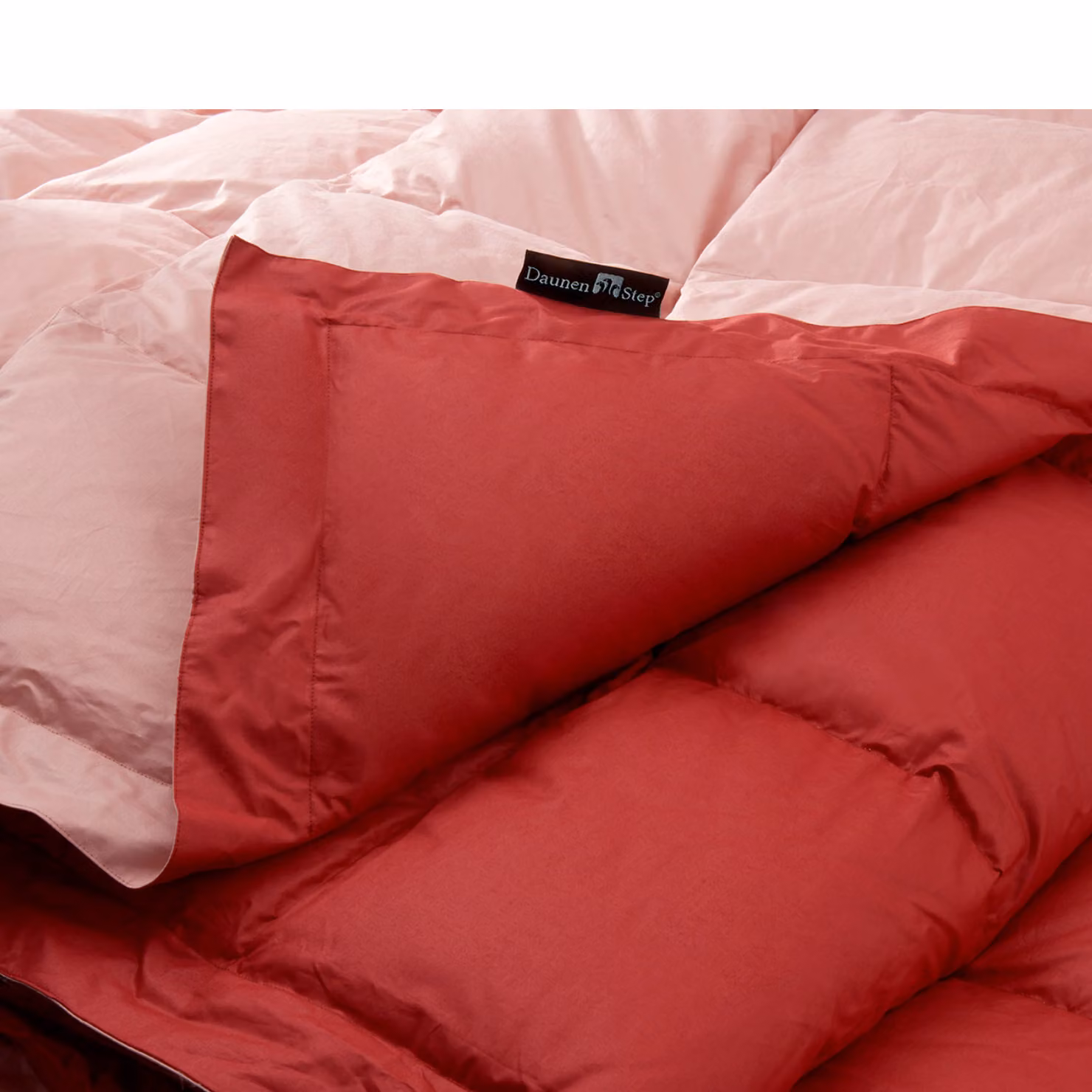 Trapunta bicolore Romantica DaunenStep in microfibra traspirante e regolatrice del clima, rosa e multicolore – 2