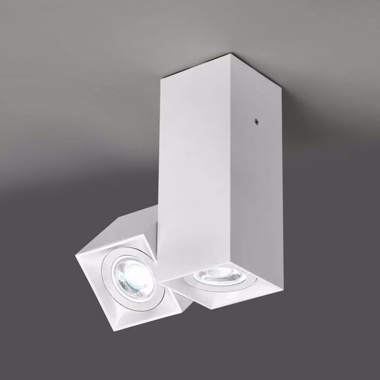 Milan Iluminación Plafoniera di design DAU, dimmerabile, Bianco / Opale, Soggiorno / Sala da pranzo, Alluminio, Moderno, Plafoniera