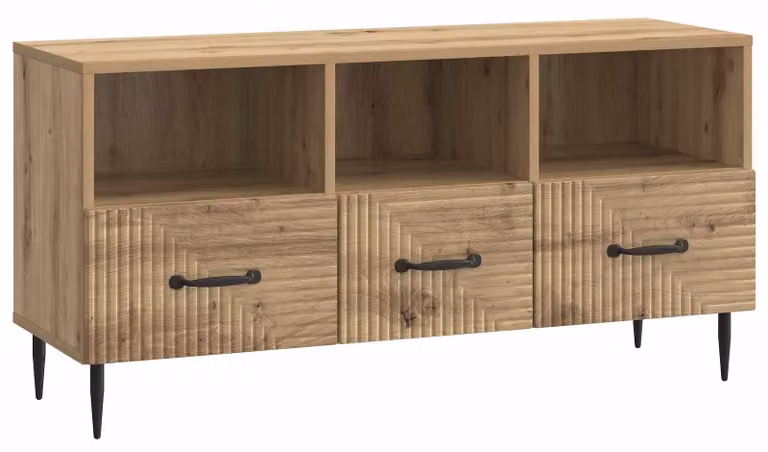 Mobile TV con cassetto Rovere Artigianale 102 x 34,5 x 50 cm