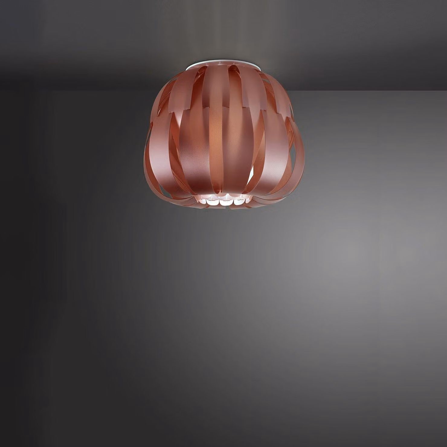 Plafoniera Moderna Queen Polilux ® Pink Metal 1 Luce E14