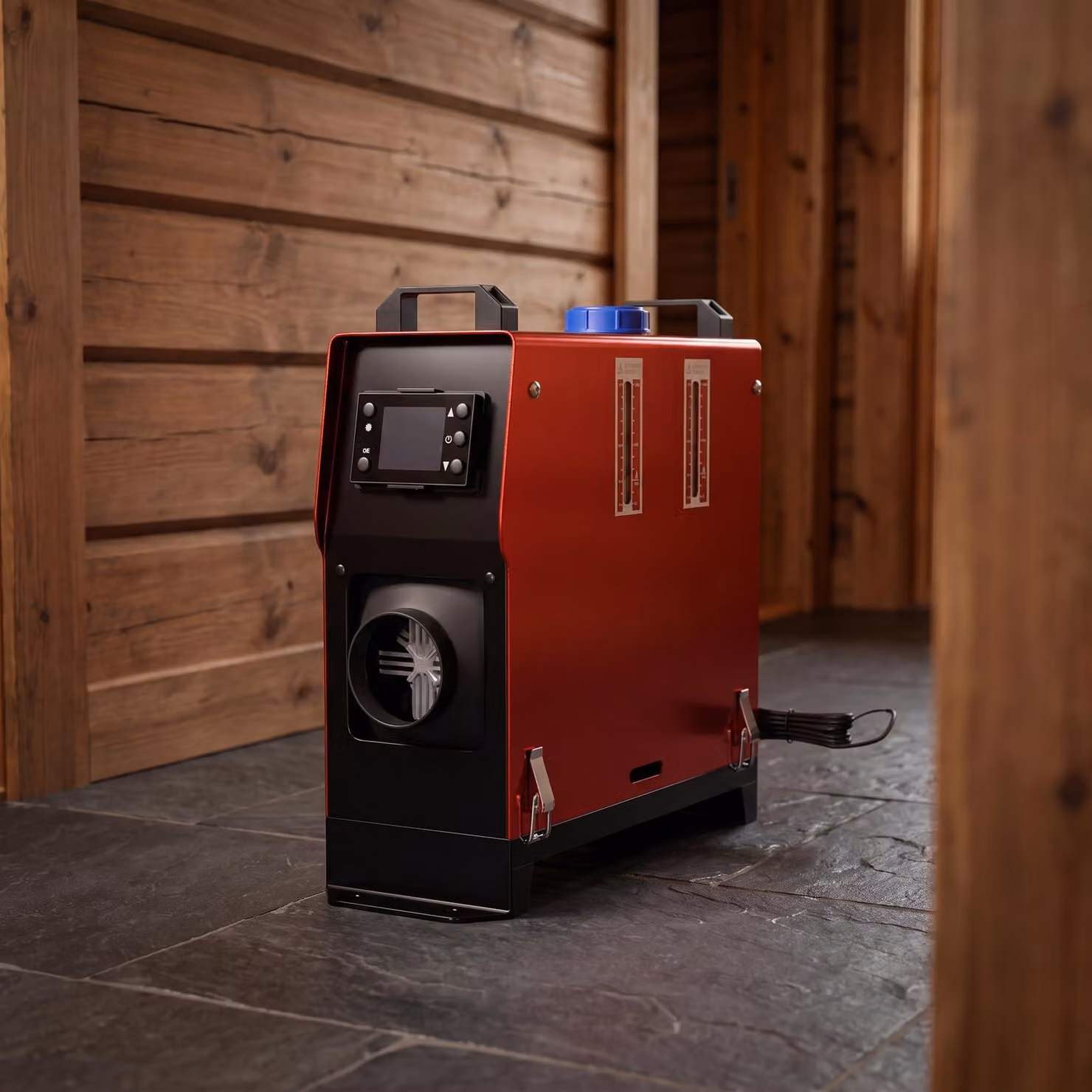 Stufa diesel da 8 kW - 12 V - con serbatoio carburante da 5 litri e corpo in alluminio - riscaldatore per auto