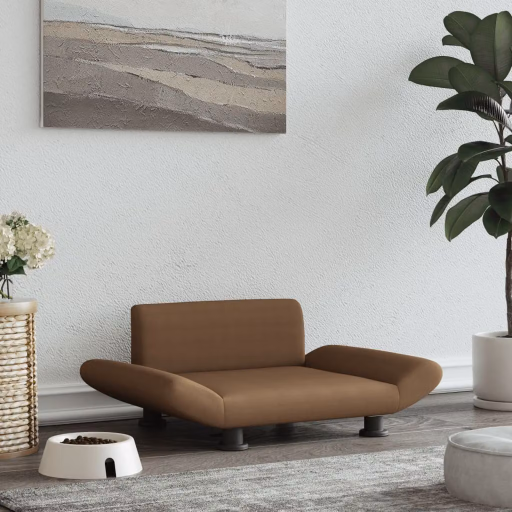 Cuccia per cani The Living Store in tessuto marrone 70x45x28 cm
