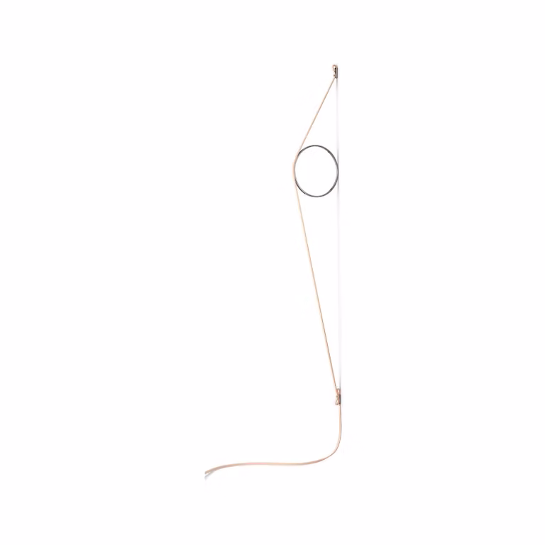 Flos - Wirering Pink - Lampada da parete o soffitto - Cavo Rosa/Anello Nero