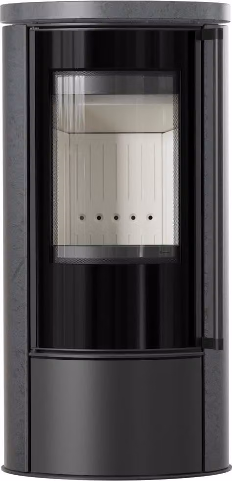 Fornello KRATKI ERIK fi150 5,5 kW Vetroceramica GRAFITE SATIN coperchio in Vetroceramica