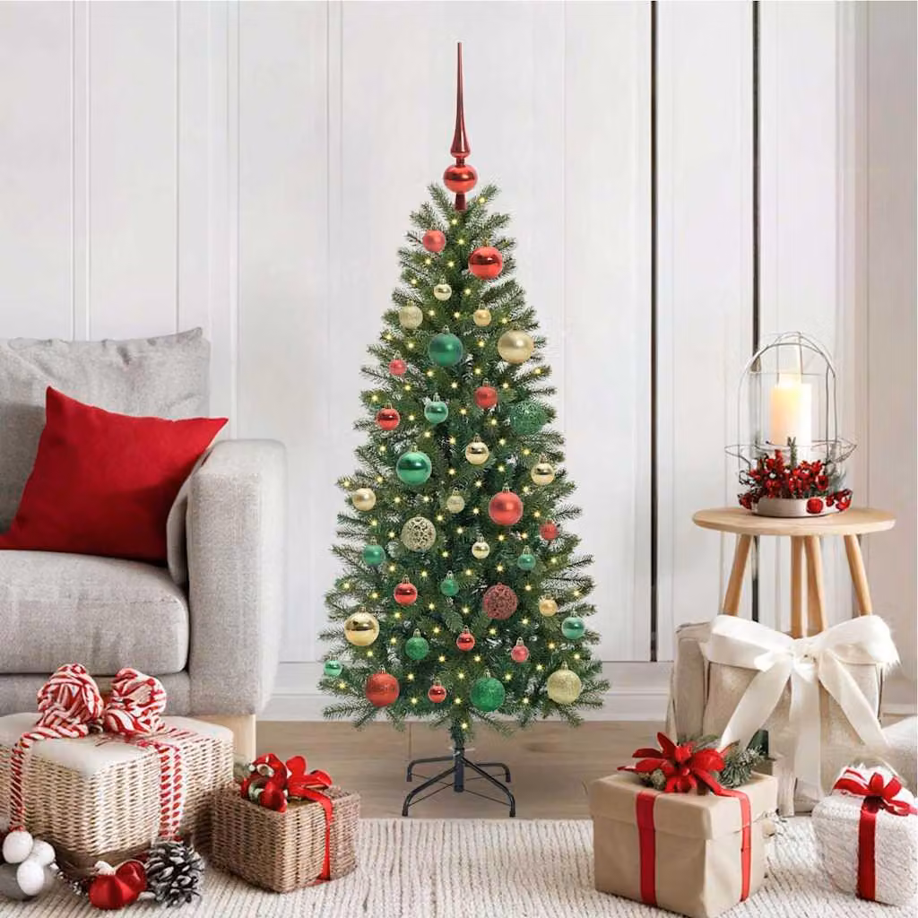 Maison Exclusive - Albero di Natale artificiale, verde, 120 cm, realizzato in PE e PVC